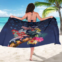 Australia and New Zealand Sarong Merry Christmas-Tuatara and Koala with Plants Xmas Style LT03 - Polynesian Pride