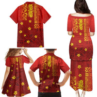 Samoa Tapa Pacific Tribal Pattern Family Matching Puletasi and Hawaiian Shirt Hibiscus and Plumeria LT03 - Polynesian Pride