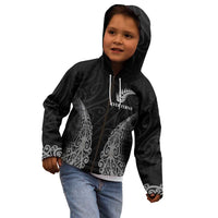 New Zealand Netball Kid Hoodie Koru and Maori Tattoo Jersey LT03 - Polynesian Pride