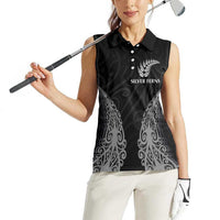 New Zealand Netball Women Sleeveless Polo Shirt Koru and Maori Tattoo Jersey LT03 - Polynesian Pride