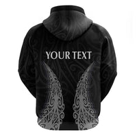 New Zealand Netball Zip Hoodie Koru and Maori Tattoo Jersey LT03 - Polynesian Pride