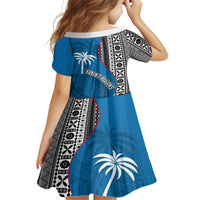 Fiji Rugby Family Matching Tank Maxi Dress and Hawaiian Shirt Coat of Arms Palm Tree Mix Polynesia Tapa Pattern LT03 - Polynesian Pride