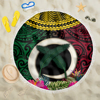 Vanuatu 44th Anniversary Independence Day Beach Blanket Boars Tusk and Namele Plant LT03