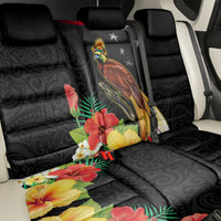 Papua New Guinea Independence Day Back Car Seat Cover PNG Flag and Bird-of-Paradise LT03 - Polynesian Pride