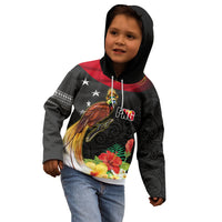 Papua New Guinea Independence Day Kid Hoodie PNG Flag and Bird-of-Paradise LT03 - Polynesian Pride