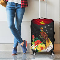 Papua New Guinea Independence Day Luggage Cover PNG Flag and Bird-of-Paradise LT03 - Polynesian Pride