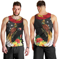 Papua New Guinea Independence Day Men Tank Top PNG Flag and Bird-of-Paradise LT03 - Polynesian Pride