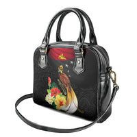 Papua New Guinea Independence Day Shoulder Handbag PNG Flag and Bird-of-Paradise LT03 - Polynesian Pride
