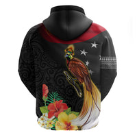 Papua New Guinea Independence Day Zip Hoodie PNG Flag and Bird-of-Paradise LT03 - Polynesian Pride