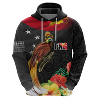 Papua New Guinea Independence Day Zip Hoodie PNG Flag and Bird-of-Paradise LT03 - Polynesian Pride