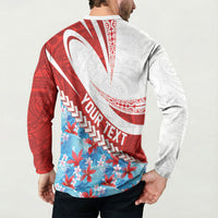 Personalized Tahiti Surfing 2026 Button Sweatshirt Marquesan Tattoo-Sporty Style LT03 - Polynesian Pride