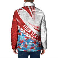 Personalized Tahiti Surfing 2026 Padded Jacket Marquesan Tattoo-Sporty Style LT03 - Polynesian Pride