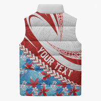 Personalized Tahiti Surfing 2026 Sleeveless Puffer Jacket Marquesan Tattoo-Sporty Style LT03 - Polynesian Pride