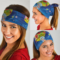 Palau Neck Gaiter Jellyfish with Coral Reefs Ocean Vibe and Tapa Pattern LT03 - Polynesian Pride