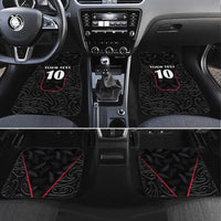Custom New Zealand Rugby Car Mats Maori All Black Championship 2024 and Silver Fern LT03 Set 4pcs Black - Polynesian Pride