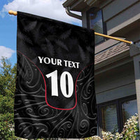 Custom New Zealand Rugby Garden Flag Maori All Black Championship 2024 and Silver Fern LT03 - Polynesian Pride