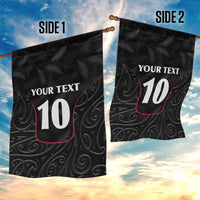 Custom New Zealand Rugby Garden Flag Maori All Black Championship 2024 and Silver Fern LT03 - Polynesian Pride