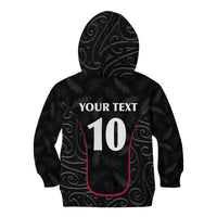 Custom New Zealand Rugby Kid Hoodie Maori All Black Championship 2024 and Silver Fern LT03 - Polynesian Pride