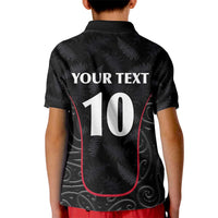 Custom New Zealand Rugby Kid Polo Shirt Maori All Black Championship 2024 and Silver Fern LT03 - Polynesian Pride