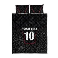 Custom New Zealand Rugby Quilt Bed Set Maori All Black Championship 2024 and Silver Fern LT03 - Polynesian Pride