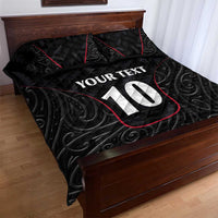Custom New Zealand Rugby Quilt Bed Set Maori All Black Championship 2024 and Silver Fern LT03 - Polynesian Pride