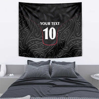 Custom New Zealand Rugby Tapestry Maori All Black Championship 2024 and Silver Fern LT03 - Polynesian Pride
