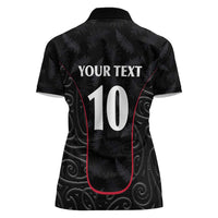 Custom New Zealand Rugby Women Polo Shirt Maori All Black Championship 2024 and Silver Fern LT03 - Polynesian Pride