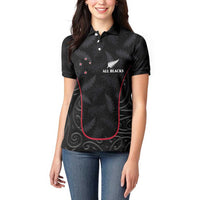 Custom New Zealand Rugby Women Polo Shirt Maori All Black Championship 2024 and Silver Fern LT03 - Polynesian Pride