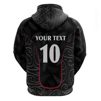Custom New Zealand Rugby Zip Hoodie - Maori All Black Championship 2024 and Silver Fern LT03 - Polynesian Pride