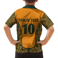 Custom Australia Rugby Championship 2024 Family Matching Summer Maxi Dress and Hawaiian Shirt Aboriginal Art Tattoo Pattern LT03 - Polynesian Pride