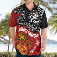 Maori King Movement Hawaiian Shirt Ko Te Mana Motuhake Emblem with Moko and Polynesian Art Tattoo LT03 - Polynesian Pride