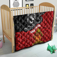 Maori King Movement Quilt Ko Te Mana Motuhake Emblem with Moko and Polynesian Art Tattoo LT03 - Polynesian Pride