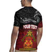 Personalised Maori King Movement Rugby Jersey Ko Te Mana Motuhake Emblem with Silver Ferns and Polynesian Art Tattoo LT03 - Polynesian Pride