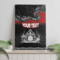 Personalised Maori King Movement Canvas Wall Art Te Paki-o-Matariki with Silver Ferns and Polynesian Art Tattoo LT03 - Polynesian Pride