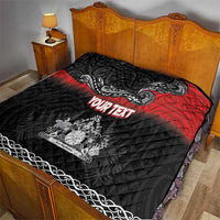 Personalised Maori King Movement Quilt Te Paki-o-Matariki with Silver Ferns and Polynesian Art Tattoo LT03 - Polynesian Pride