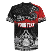 Personalised Maori King Movement Rugby Jersey Te Paki-o-Matariki with Silver Ferns and Polynesian Art Tattoo LT03 - Polynesian Pride