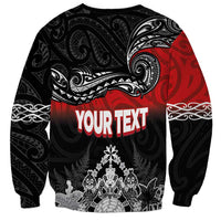 Personalised Maori King Movement Sweatshirt Te Paki-o-Matariki with Silver Ferns and Polynesian Art Tattoo LT03 - Polynesian Pride