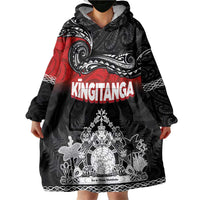Personalised Maori King Movement Wearable Blanket Hoodie Te Paki-o-Matariki with Silver Ferns and Polynesian Art Tattoo LT03 - Polynesian Pride