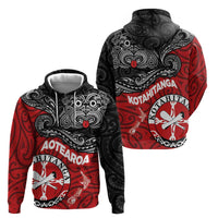 Maori Kotahitanga Zip Hoodie Aotearoa Spirit with Maori Mask and Polynesian Art Tattoo LT03 - Polynesian Pride