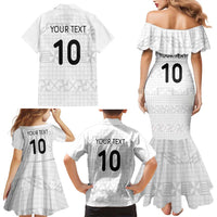 Custom Tonga Ngatu Art Rugby Mate Ma'a Family Matching Mermaid Dress and Hawaiian Shirt LT03 - Polynesian Pride