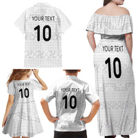 Custom Tonga Ngatu Art Rugby Mate Ma'a Family Matching Off Shoulder Maxi Dress and Hawaiian Shirt LT03 - Polynesian Pride