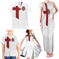 Custom Tonga Ngatu Art Rugby Mate Ma'a Family Matching Tank Maxi Dress and Hawaiian Shirt LT03 - Polynesian Pride