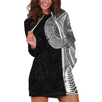 Samoan Tatau Hoodie Dress Art Tribal Traditional Tattoos LT03 Black - Polynesian Pride