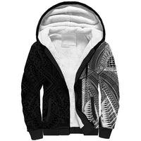 Samoan Tatau Sherpa Hoodie Art Tribal Traditional Tattoos LT03 Unisex Black - Polynesian Pride