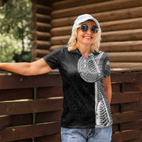 Samoan Tatau Women Polo Shirt Art Tribal Traditional Tattoos LT03 - Polynesian Pride