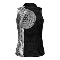 Samoan Tatau Women Sleeveless Polo Shirt Art Tribal Traditional Tattoos LT03 - Polynesian Pride