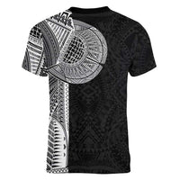 Samoan Tatau Women V-Neck T-Shirt Art Tribal Traditional Tattoos LT03 - Polynesian Pride