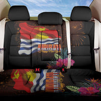 Kiribati Flag and Fireworks Back Car Seat Cover First Place Welcome the New Year - Polynesian Pride