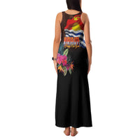 Kiribati Flag and Fireworks Family Matching Tank Maxi Dress and Hawaiian Shirt First Place Welcome the New Year LT03 - Polynesian Pride