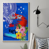 Personalised Samoa 62nd Anniversary Independence Day Canvas Wall Art Samoan Tribal Flag Style LT03 - Polynesian Pride